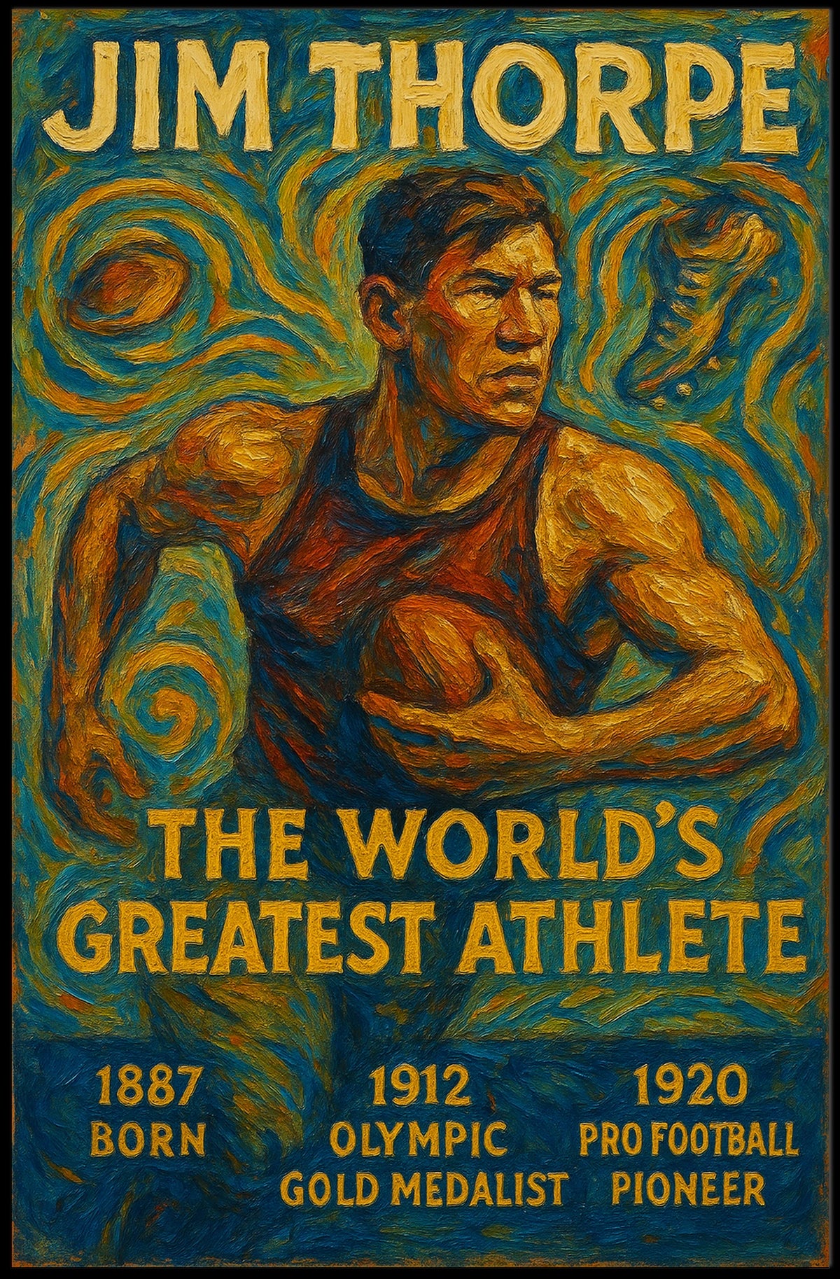 Jim Thorpe Legendary Athlete Jim Thorpe Poster