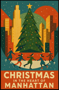 Christmas In Manhattan Poster