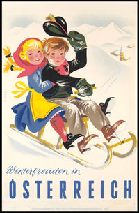 Winter Joys In Austria Poster