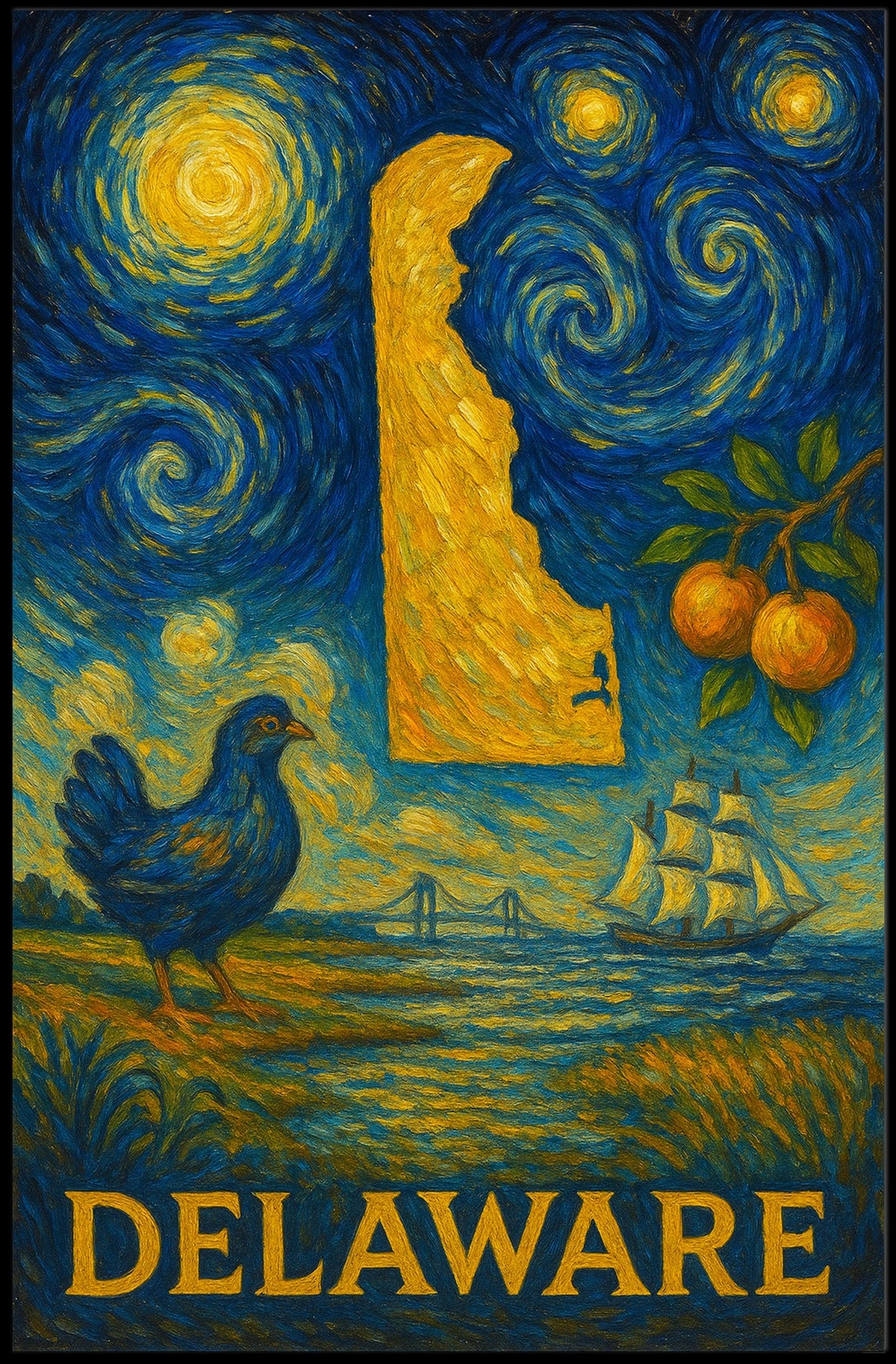 Delaware A Starry Tribute Poster