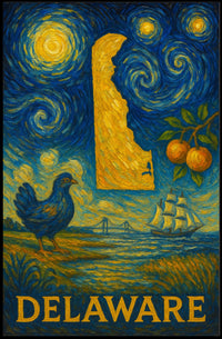 Delaware A Starry Tribute Poster