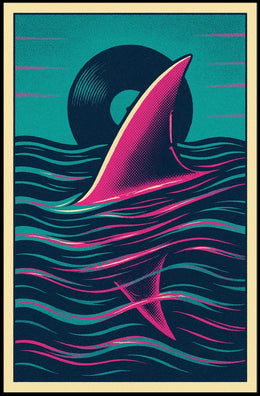 Vinyl Shark Poster