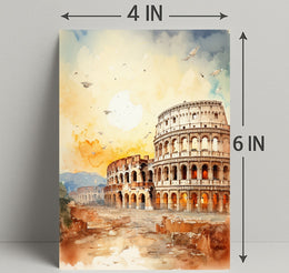 Colosseum At Sunset Poster