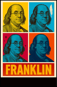 Franklin Pop Art Poster PosterGoat