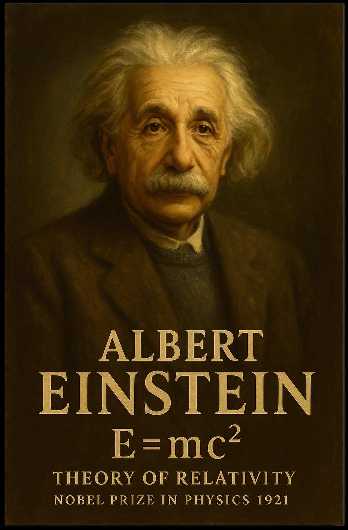Albert Einstein Theory Of Relativity Poster