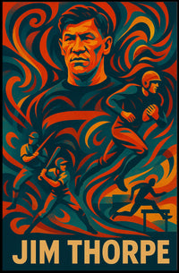 Jim Thorpe Legendary Athlete Poster