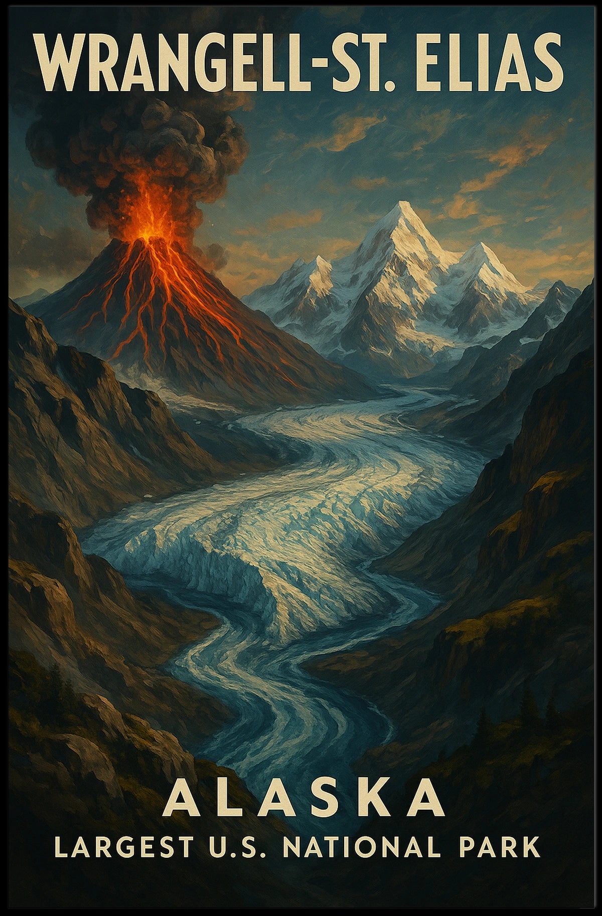 Wrangell-St. Elias National Park Poster
