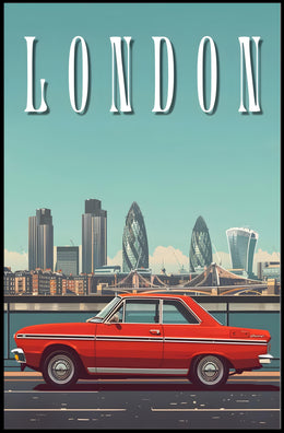 Retro London Journey Poster