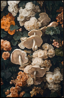 Floral And Fungal Harmony Wall Art Print