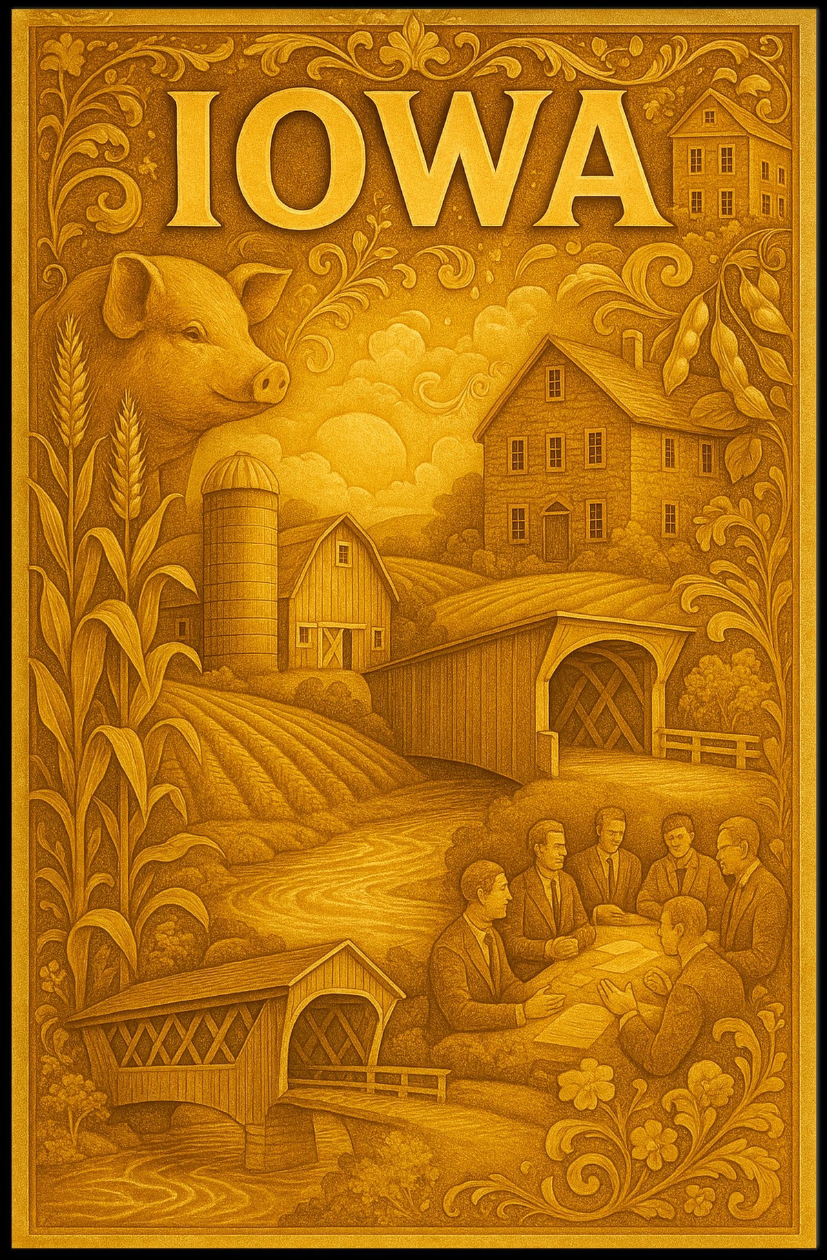 Iowa Heritage Poster