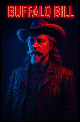 Cowboy Figure in the American West Cultural Heritage Poster