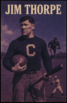 Jim Thorpe Legendary Athlete Poster