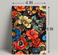 Intricate Floral Butterfly Art Print - Abstract or Artistic Poster