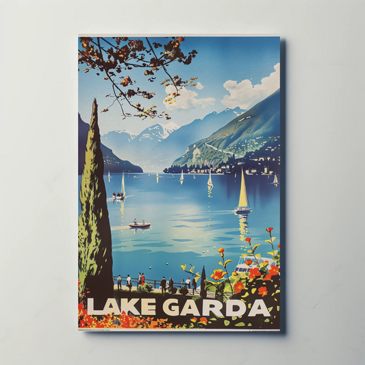 Lake Garda Vintage Poster