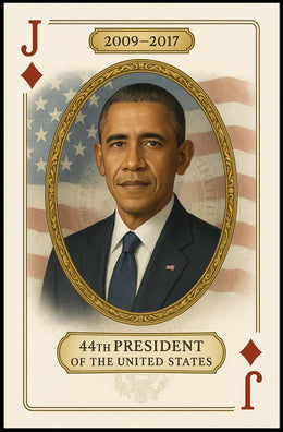Barack Obama 44th President Portrait Scene For Wall Poster