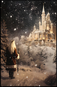 Enchanted Winter Castle Poster