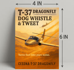 T-37 Dragonfly Dog Whistle & Tweet Poster PosterGoat