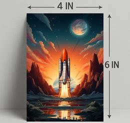 Celestial Launch Poster