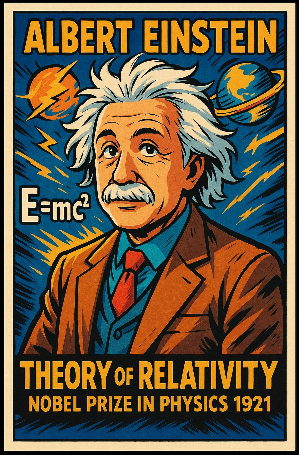 Albert Einstein Theory Of Relativity Poster