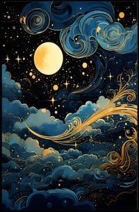 Celestial Nightscape Poster PosterGoat