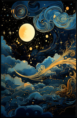 Celestial Nightscape Poster PosterGoat
