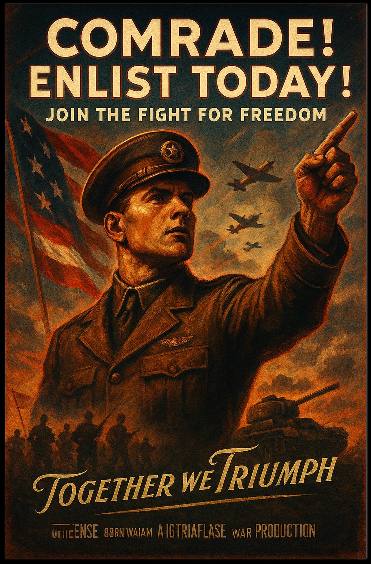 Comrade Enlist Today Poster