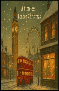 A Timeless London Christmas Poster
