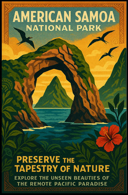Explore the Unseen Pacific Paradise Travel Poster
