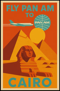 Fly Pan Am to Cairo Poster