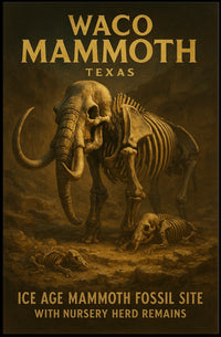 Waco Mammoth Fossil Site Poster