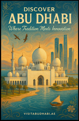 Abu Dhabi Tradition Meets Innovation Travel Poster