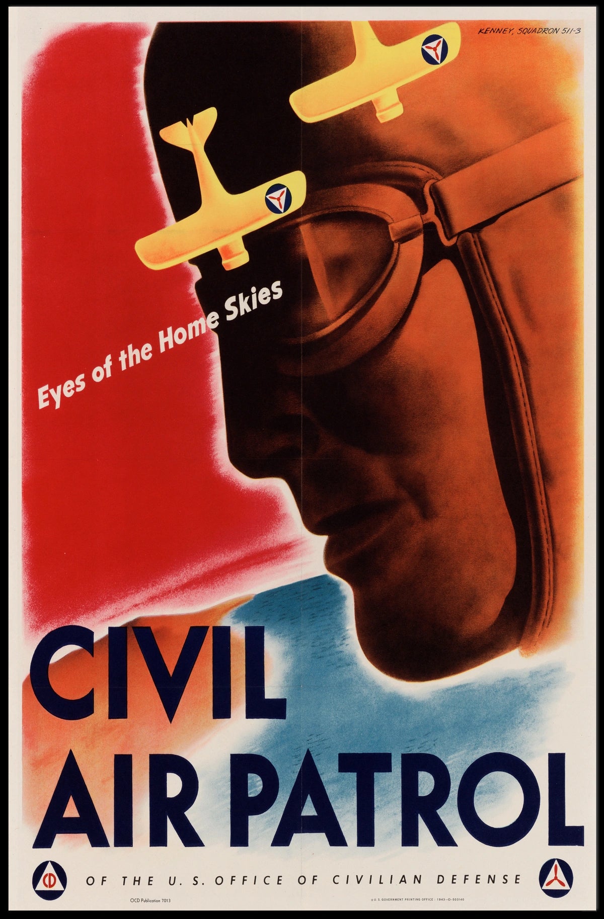 Eyes of the Home Skies WWII Poster