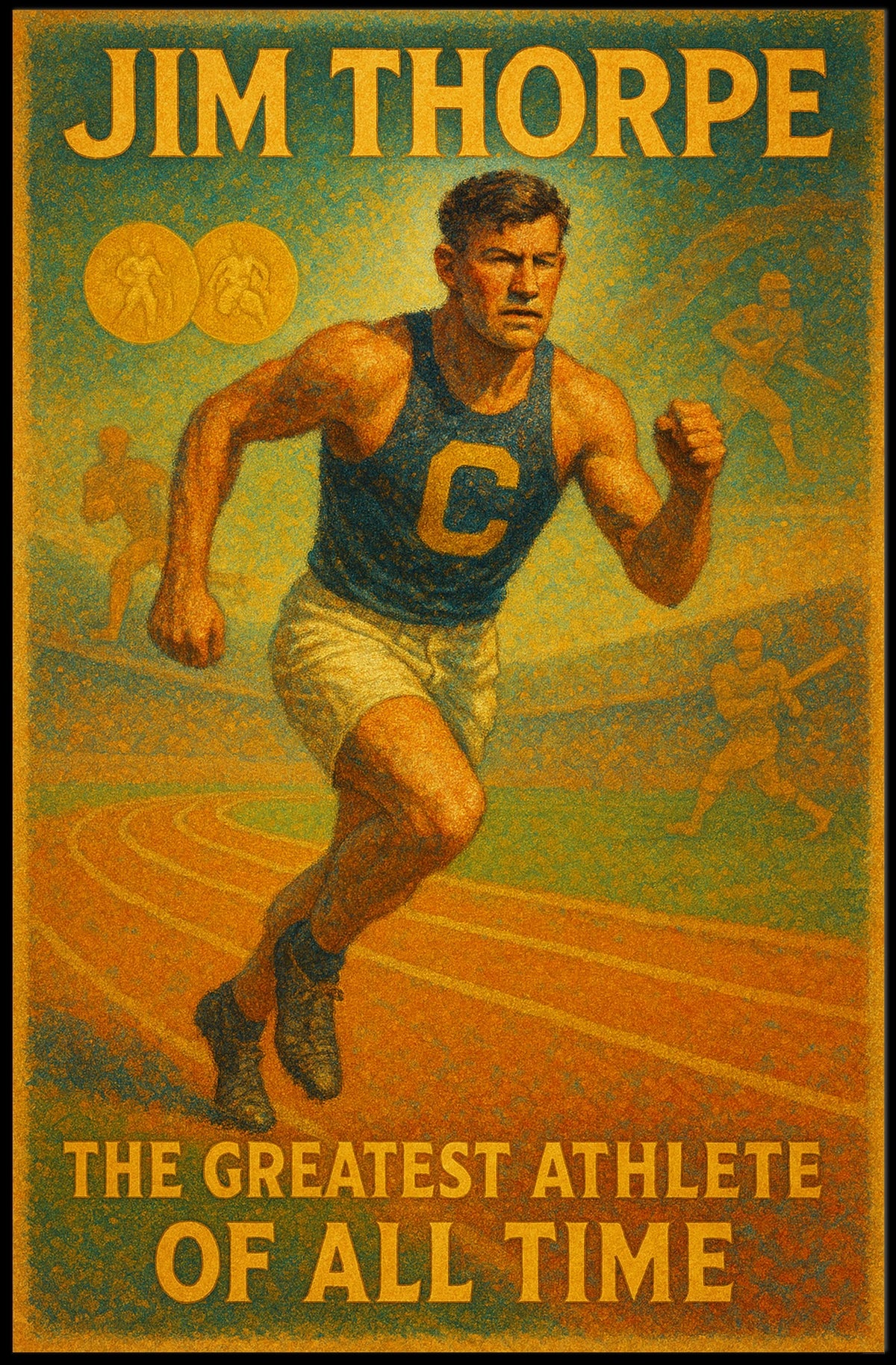 Jim Thorpe The Greatest Athlete of All Time Poster