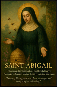 Saint Abigail Vintage Iconography Motivation Historical or Presidential Poster