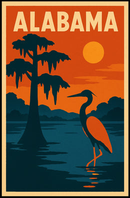 Alabama Wildlife Poster
