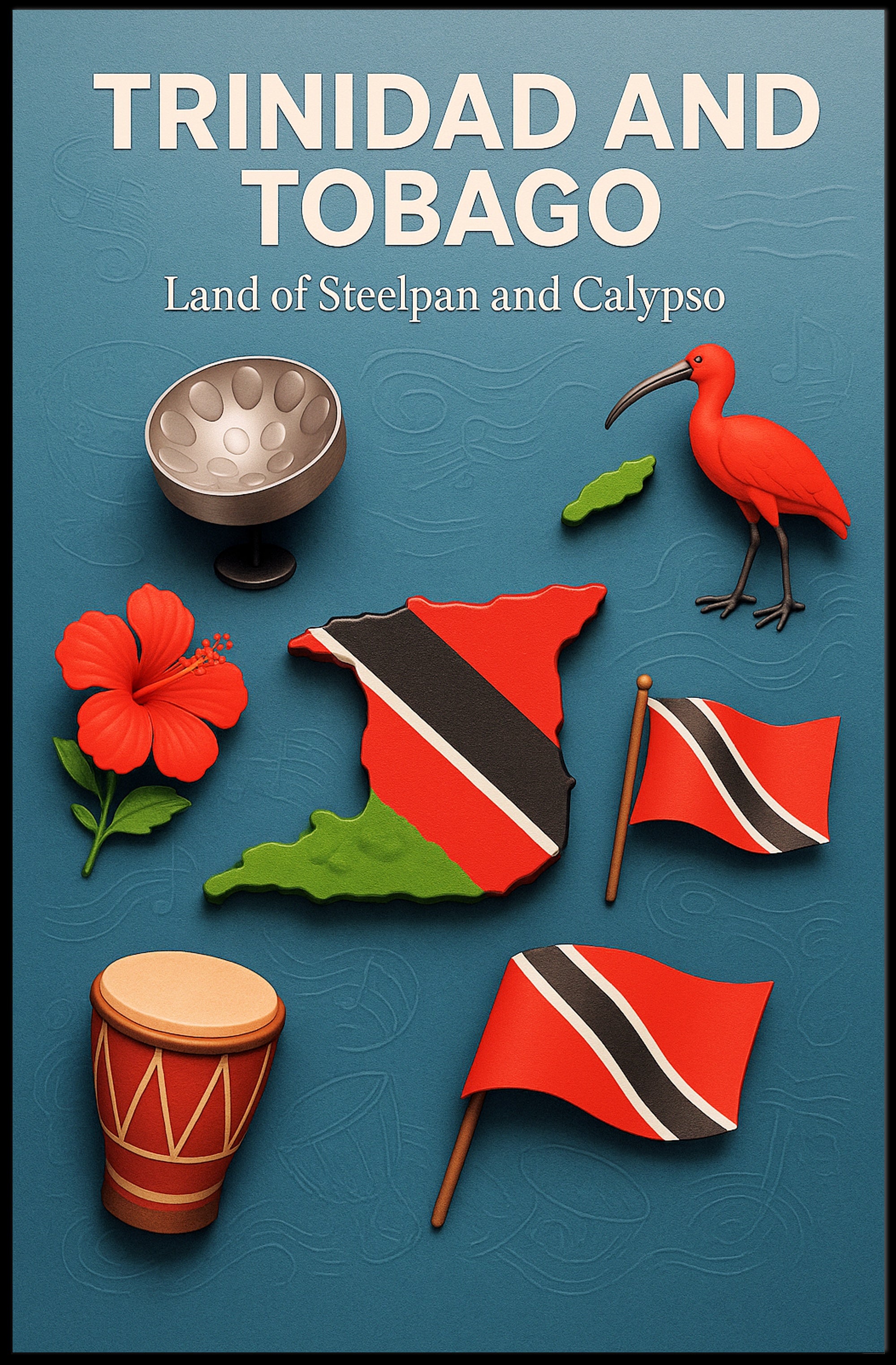 Trinidad and Tobago Land of Steelpan and Calypso Poster PosterGoat
