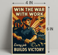 World War II Home-Front Labor Propaganda Poster
