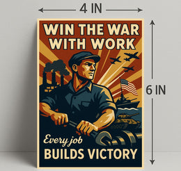 World War II Home-Front Labor Propaganda Poster