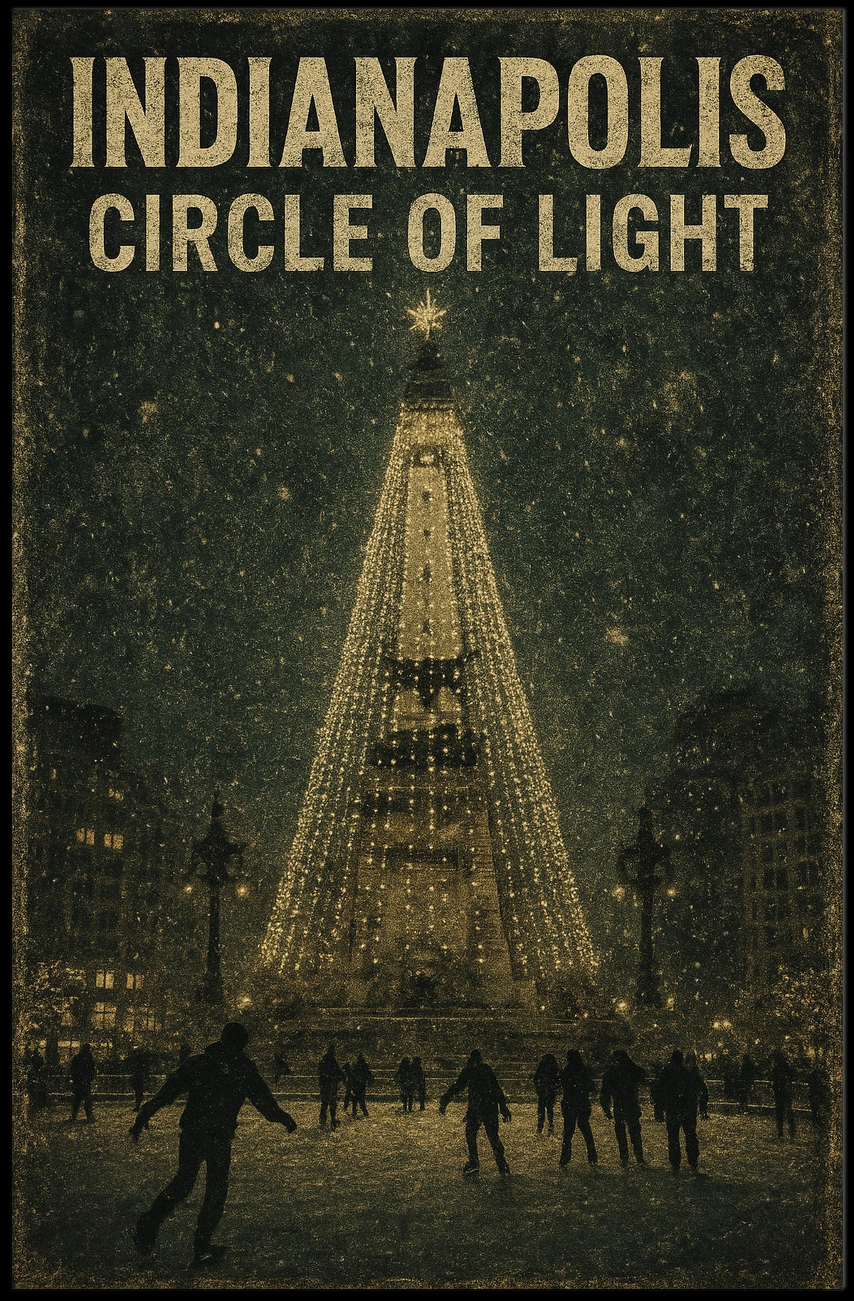 Indianapolis Circle Of Light Poster