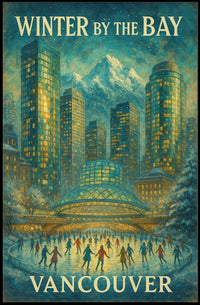 Vancouver Winter City Poster