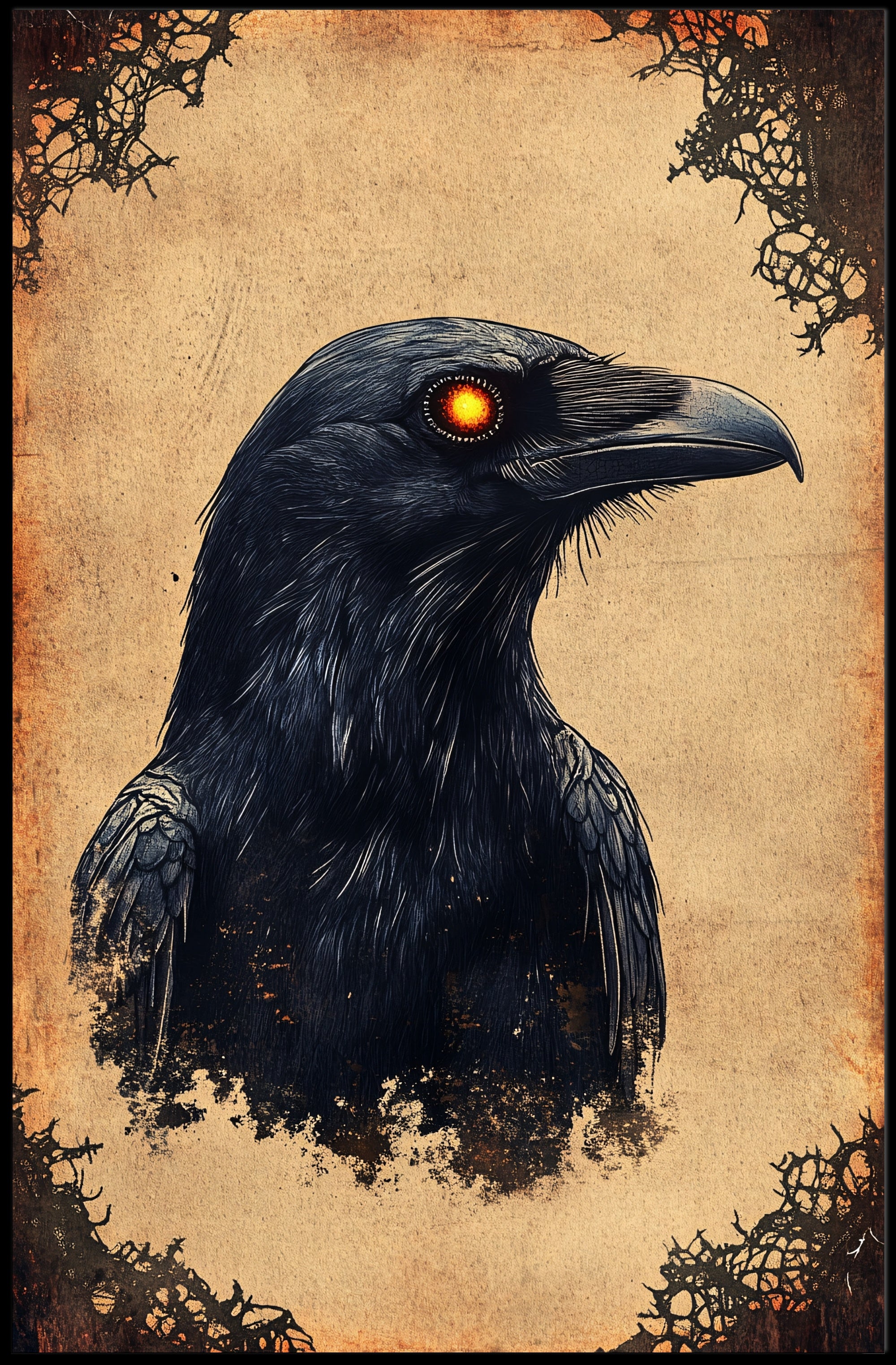 The Enigmatic Raven Poster