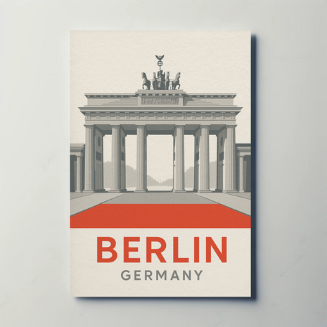 Berlin Landmark Minimalist Travel Art Print