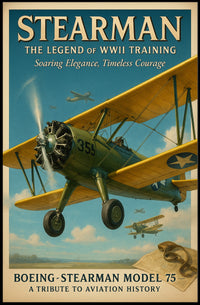 Stearman: The Legend of WWII Training Poster