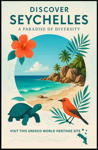 Discover Seychelles  A Paradise of Diversity Poster PosterGoat