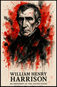 William Henry Harrison Historic 1841 Presidential Poster