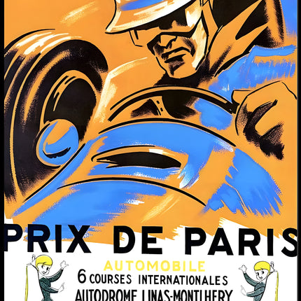 Prix de Paris Automobile Race 1956 Poster