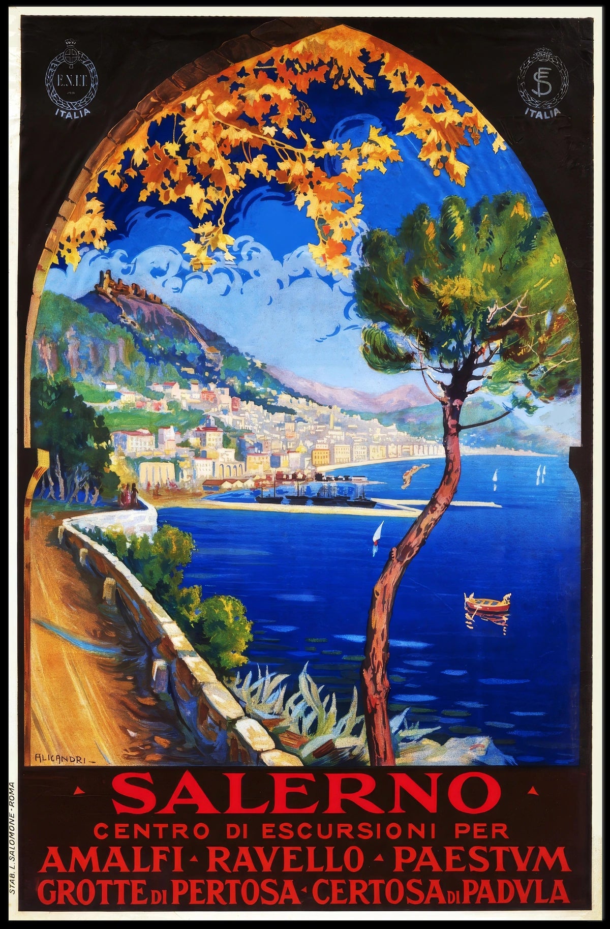 Salerno Gateway To The Amalfi Coast Poster