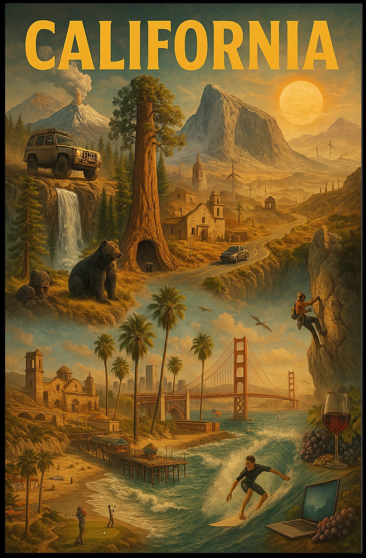 California Dreamscape Poster