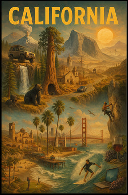 California Dreamscape Poster