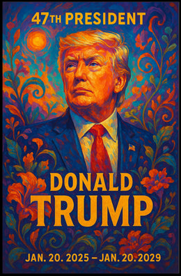 Donald Trump 47th President Patriotic Realism Poster
